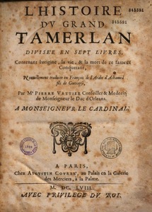 L’Histoire du grand Tamerlan